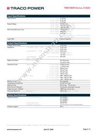 TMR 6-7219WIR Datasheet Page 2