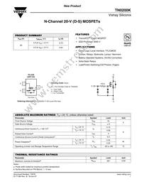 TN0200K-T1-E3 Datasheet Cover