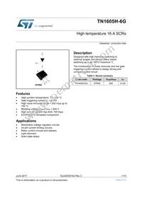 TN1605H-6G-TR Datasheet Cover