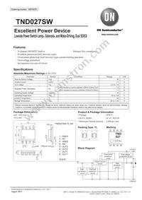 TND027SW-TL-E Datasheet Cover