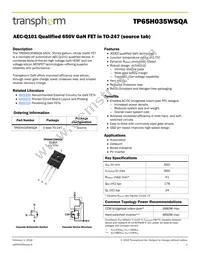 TP65H035WSQA Datasheet Cover