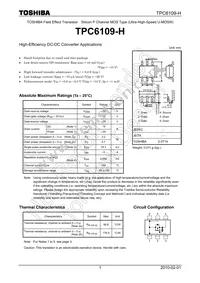 TPC6109-H(TE85L Datasheet Cover
