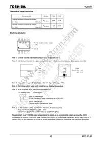 TPC8014(TE12L Datasheet Page 2
