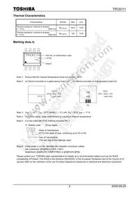 TPC8111(TE12L Datasheet Page 2