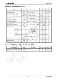 TPC8111(TE12L Datasheet Page 3