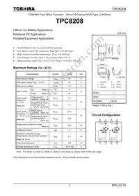 TPC8208(TE12L Datasheet Cover