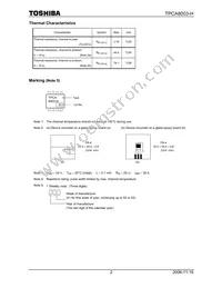 TPCA8003-H(TE12LQM Datasheet Page 2