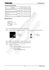 TPCA8018-H(TE12LQM Datasheet Page 2