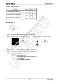 TPCA8023-H(TE12LQM Datasheet Page 2