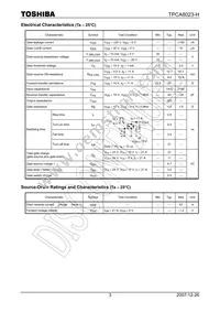 TPCA8023-H(TE12LQM Datasheet Page 3