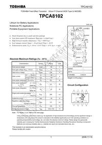 TPCA8102(TE12L Datasheet Cover