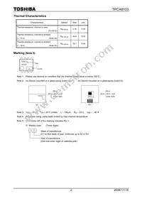 TPCA8103(TE12L Datasheet Page 2