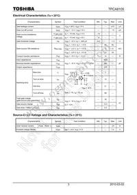 TPCA8105(TE12L Datasheet Page 3
