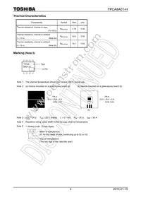 TPCA8A01-H(TE12L Datasheet Page 2