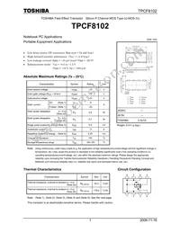 TPCF8102(TE85L Datasheet Cover