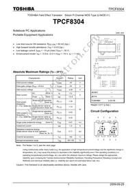 TPCF8304(TE85L Datasheet Cover