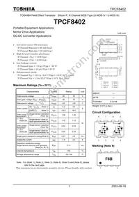 TPCF8402(TE85L Datasheet Cover