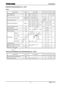 TPCP8401(TE85L Datasheet Page 3