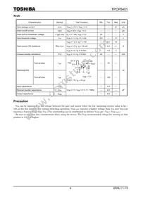 TPCP8401(TE85L Datasheet Page 4