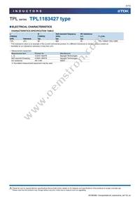 TPL1183525-262J-261N Datasheet Page 5