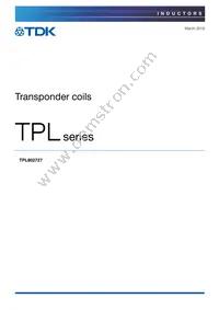 TPL802727-492H Cover