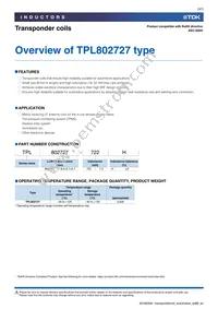 TPL802727-492H Datasheet Page 3