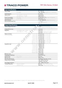 TPP 15-103A-J Datasheet Page 2