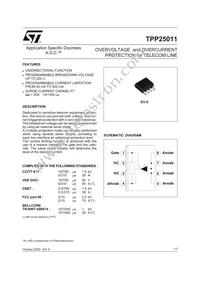 TPP25011RL Datasheet Cover