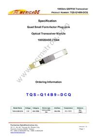 TQS-Q14B9-DCQ Datasheet Cover