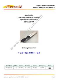 TQS-Q74H9-JCA Datasheet Cover