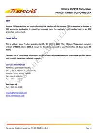 TQS-Q74H9-JCA Datasheet Page 14