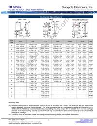TR100FBD1R00 Datasheet Page 2