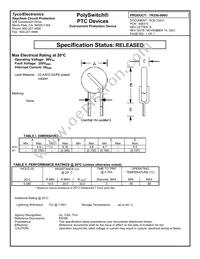 TR250-080U Datasheet Cover