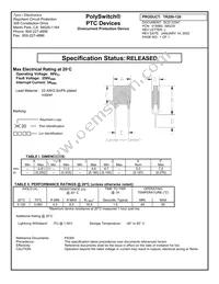 TR250-120 Datasheet Cover