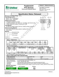 TRF600-160-RA-B-0.5-L Datasheet Cover