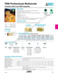 TRME336K035R0065 Datasheet Cover