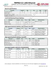 TRPRG1VA1C000E2G Datasheet Page 3