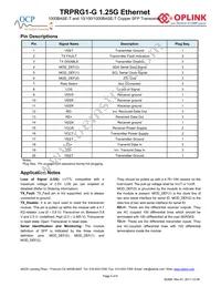 TRPRG1VA1C000E2G Datasheet Page 5