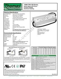 TRV-150S024ST Datasheet Cover