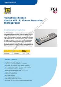 TRX10GDP0301 Datasheet Cover