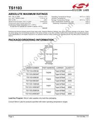 TS1103-50EG6T Datasheet Page 2