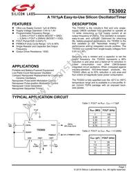 TS3002ITD822T Datasheet Cover