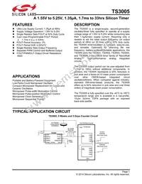 TS3005ITD1033T Datasheet Cover