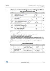 TS3021HIYLT Datasheet Page 3