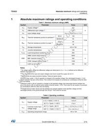 TS3022IYST Datasheet Page 3