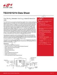 TS3314ITD1022 Datasheet Cover