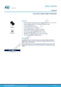 TS391AILT Datasheet Cover