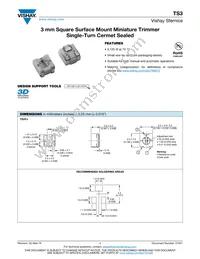 TS3YJ102MR15 Datasheet Cover