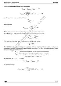 TS4984IQT Datasheet Page 21