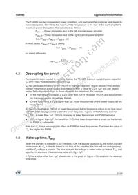 TS4985EIJT Datasheet Page 21